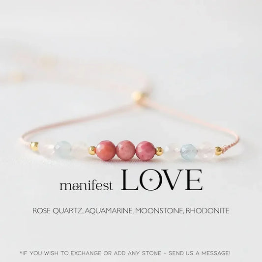 Love Manifestation Crystal bracele